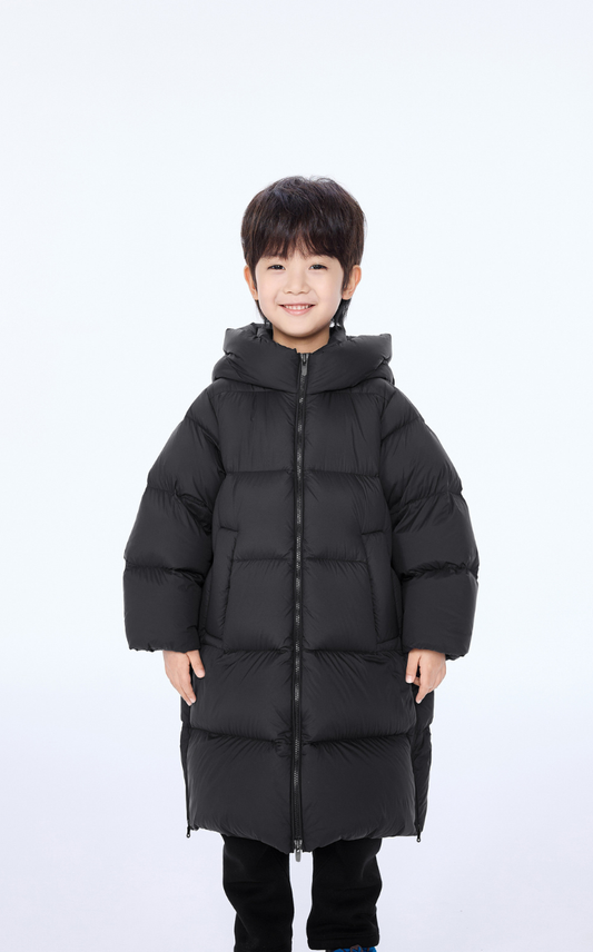 Down Coat / jnby by JNBY Drawstring A-Line Long Down Coat