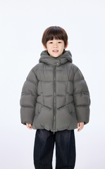 Down Coat / jnby by JNBY Loose Deconstructed Mid-Length Down Coat