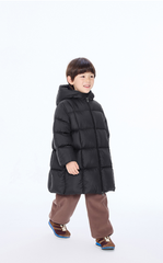 Down Coat / jnby by JNBY Loose Mid-Length Hooded Down Coat
