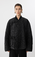 Down coat / JNBY Chinese Knot Oversized Quilted Down Jacket
