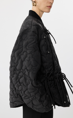 Down coat / JNBY Chinese Knot Oversized Quilted Down Jacket