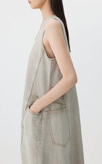 Dress / JNBY Colorful Denim Sleeveless Dress