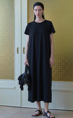 Dress / JNBY Cotton A-Line Short Sleeve Dress