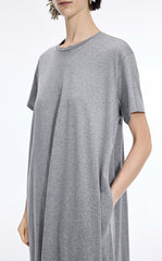 Dress / JNBY Cotton A-Line Short Sleeve Dress