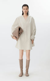 Dress / JNBY Cotton Long Sleeve Shirt Dress