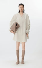 Dress / JNBY Cotton Long Sleeve Shirt Dress