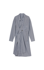 Dress / JNBY Cotton Twill Oversized Long-sleeve Dress