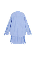 Dress / JNBY Floral Pinstripe Long Sleeve Dress