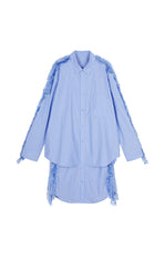 Dress / JNBY Floral Pinstripe Long Sleeve Dress