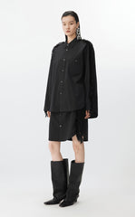 Dress / JNBY Floral Pinstripe Long Sleeve Dress