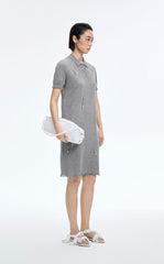 Dress / JNBY H-Line Cotton 3D Floral Tassels Dress