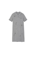 Dress / JNBY H-Line Cotton 3D Floral Tassels Dress