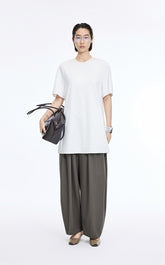 Dress / JNBY Lyocell Blend A-Line Short Sleeve Dress
