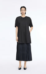 Dress / JNBY Lyocell Blend A-Line Short Sleeve Dress