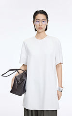Dress / JNBY Lyocell Blend A-Line Short Sleeve Dress