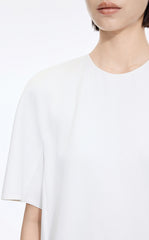 Dress / JNBY Lyocell Blend A-Line Short Sleeve Dress