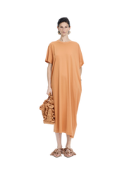 Dress / JNBY Mercerized Cotton Short Sleeve Maxi Dress