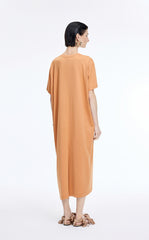 Dress / JNBY Mercerized Cotton Short Sleeve Maxi Dress