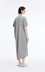 Dress / JNBY Mercerized Cotton Short Sleeve Maxi Dress