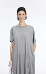 Dress / JNBY Mercerized Cotton Short Sleeve Maxi Dress