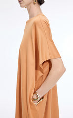 Dress / JNBY Mercerized Cotton Short Sleeve Maxi Dress