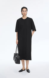 Dress / JNBY Relaxed Short-Sleeve Cotton Dress