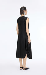 Dress / JNBY Relaxed Twisted-Waist Sleeveless Dress