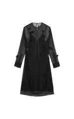 Dress / JNBY S-Shaped Silk Long Sleeve Dress