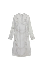 Dress / JNBY S-Shaped Silk Long Sleeve Dress