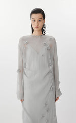 Dress / JNBY S-Shaped Silk Long Sleeve Dress