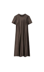 Dress / JNBY Silk Satin A-Line Short Sleeve Dress