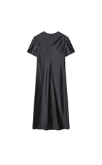 Dress / JNBY Silk Satin A-Line Short Sleeve Dress