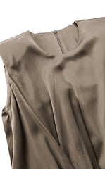 Dress / JNBY Silk Satin Sleeveless Dress