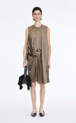 Dress / JNBY Silk Satin Sleeveless Dress