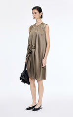 Dress / JNBY Silk Satin Sleeveless Dress