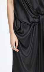 Dress / JNBY Silk Satin Sleeveless Dress