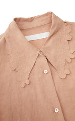 Dress / JNBY Textured Linen-Blend A-Line Sleeveless Dress
