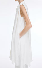 Dress / JNBY Textured Linen-Blend A-Line Sleeveless Dress
