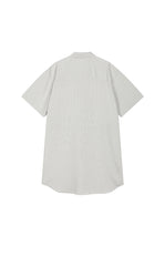 Dress / JNBY Textured Stripe Drawstring Shirt Dress