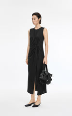 Dress / JNBY Twisted Waist Cotton Maxi Dress