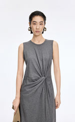 Dress / JNBY Twisted Waist Cotton Maxi Dress