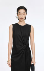 Dress / JNBY Twisted Waist Cotton Maxi Dress
