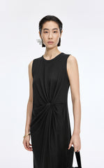 Dress / JNBY Twisted Waist Cotton Maxi Dress