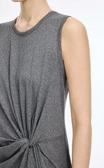 Dress / JNBY Twisted Waist Cotton Maxi Dress