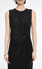 Dress / JNBY Twisted Waist Cotton Maxi Dress