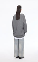 Dress / JNBY V-neck Long-Sleeve Cotton-Blend Dress