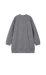 Dress / JNBY V-neck Long-Sleeve Cotton-Blend Dress