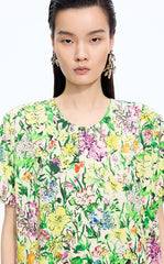 Dress / JNBY Watercolor Floral A-Line Dress