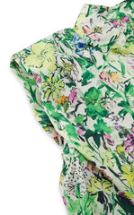 Dress / JNBY Watercolor Floral Sleeveless Shirt Dress