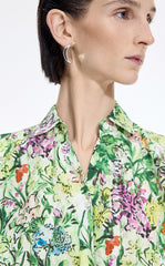 Dress / JNBY Watercolor Floral Sleeveless Shirt Dress